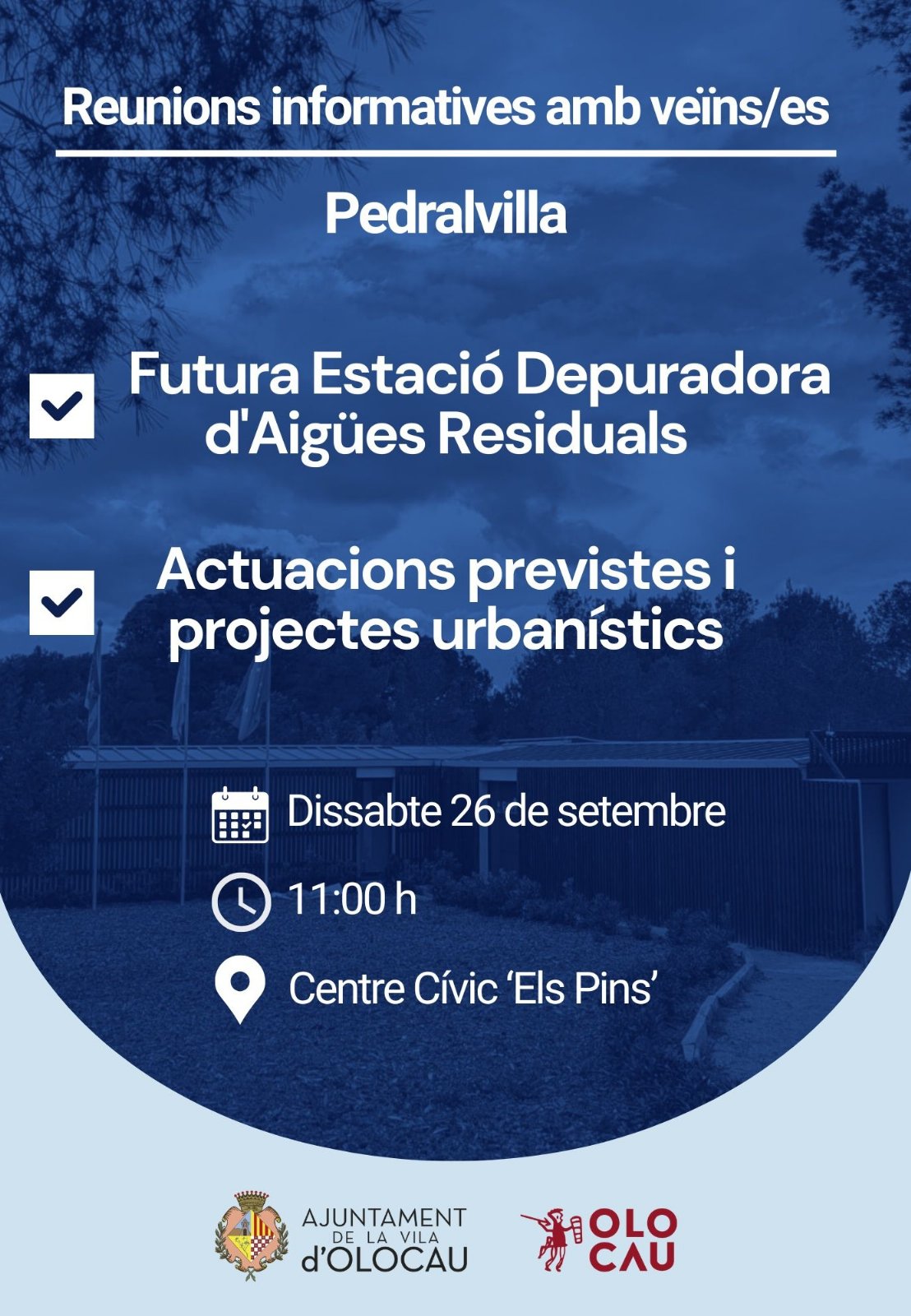 Reunió informativa amb veïns i veïnes de Pedralvilla