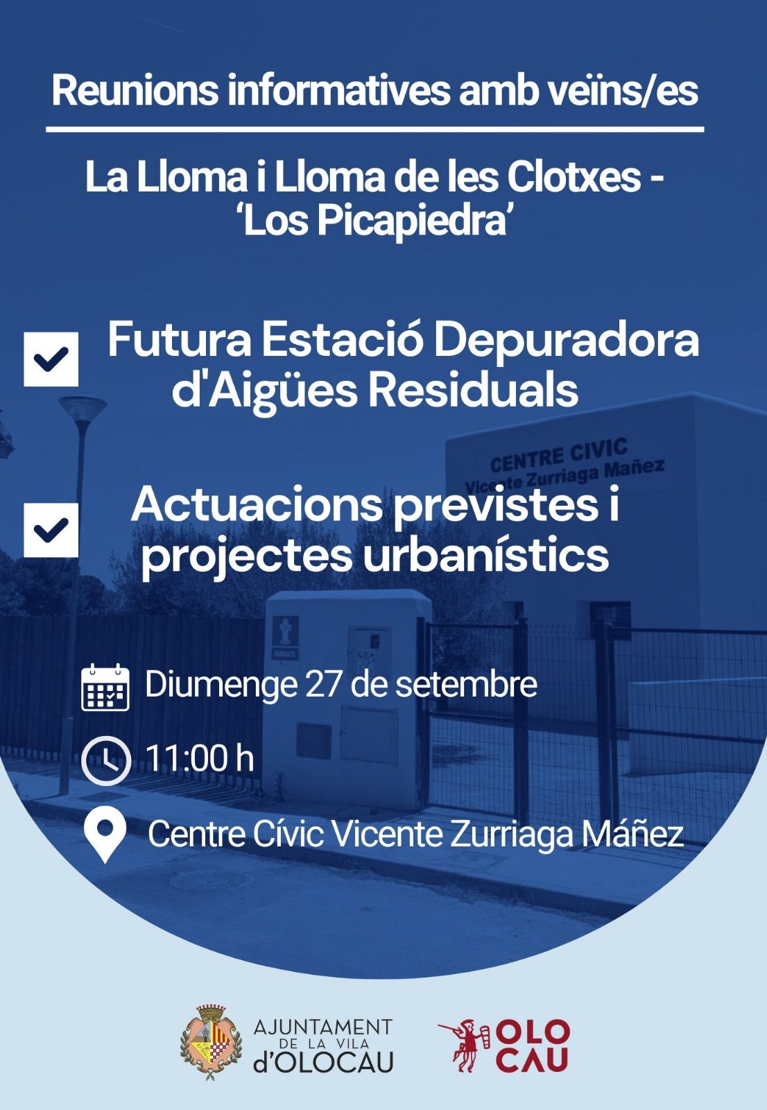 Reunió informativa amb veïns i veïnes de La Lloma i de Lloma de les Clotxes - ‘Los Picapiedra’