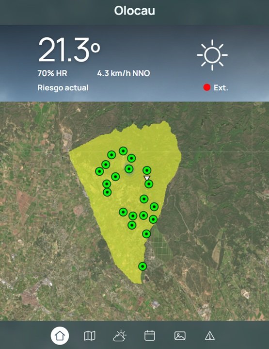 Avís de la xarxa de sensors instal·lada en el nostre municipi per risc extrem d'incendi