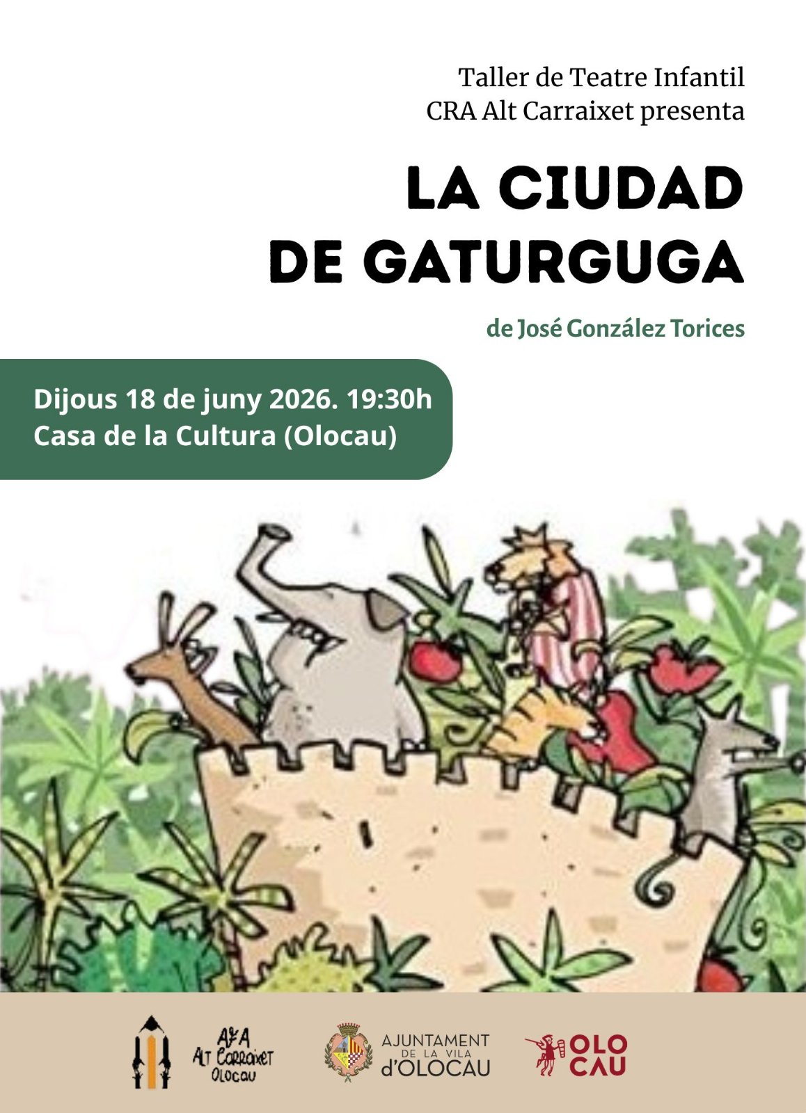 Mostra de Fi de Curs del Taller de Teatre Infantil del CRA Alt Carraixet