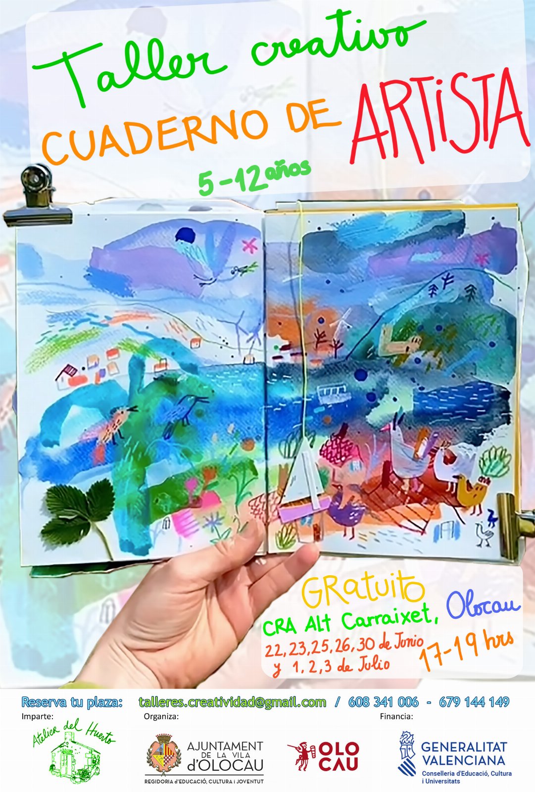 Ampliació de les dates del taller creatiu de quadern d'artista