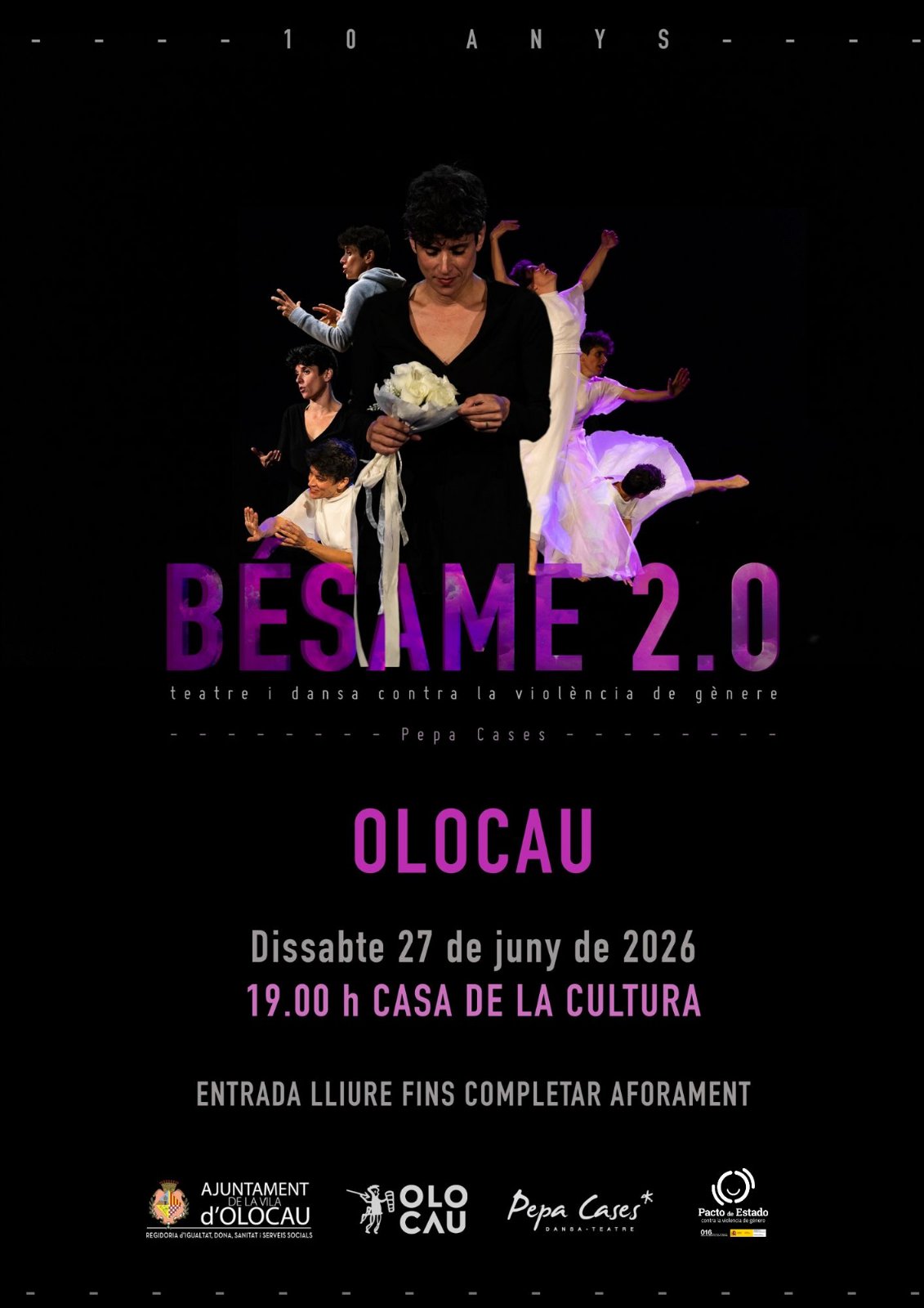 Recordatori de la representació de l'obra ‘Bésame 2.0’