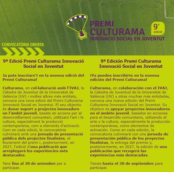 Convocatòria de la novena edició del Premi Culturama