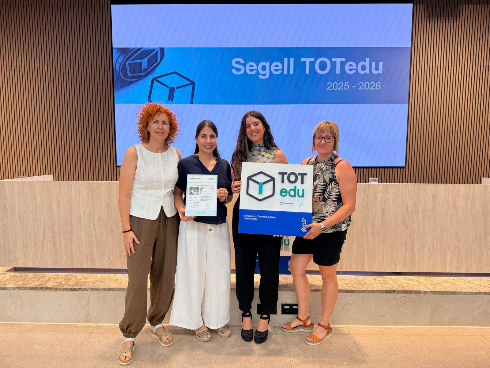 El CRA Alt Carraixet rep el Segell TOTedu pel seu projecte “Aplec A Cau de Lluna: educació, natura i cultura”