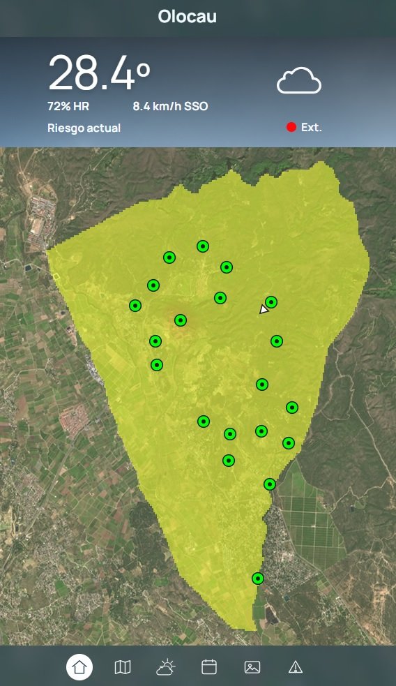 Avisos de la xarxa de sensors instal·lada en el nostre municipi i de l'AEMET