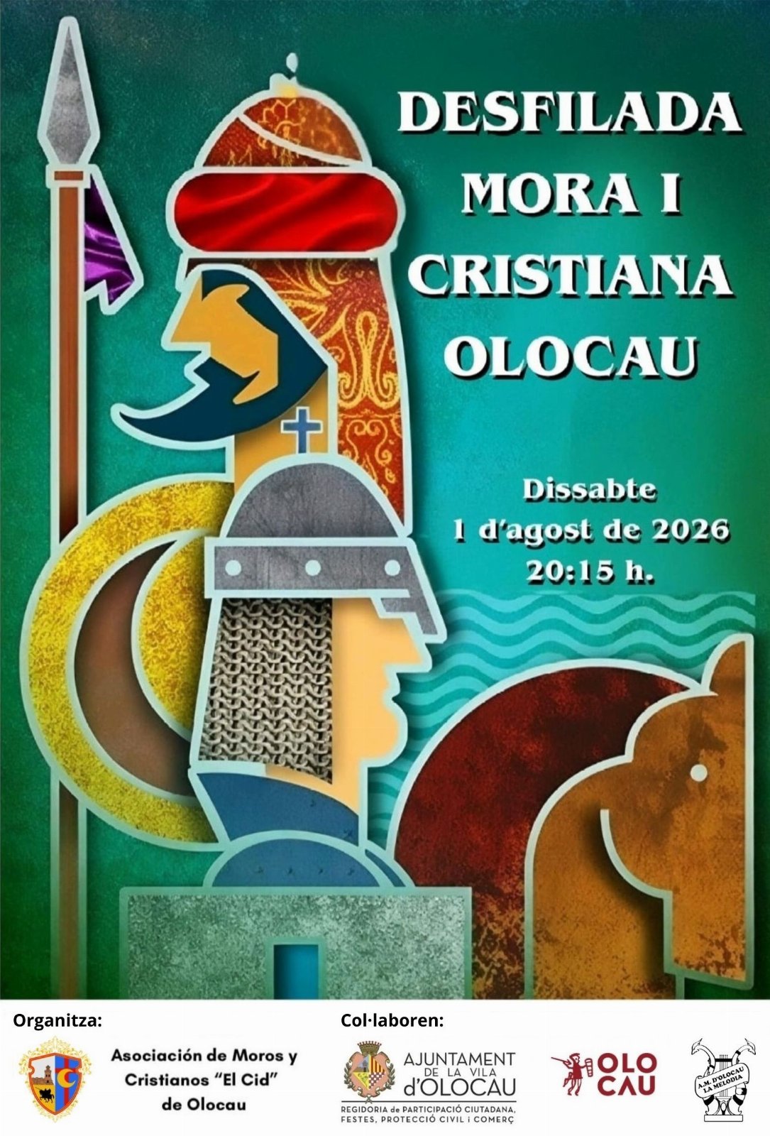 Recordatori de la Desfilada de Moros i Cristians de l'Associació “El Cid” d'Olocau