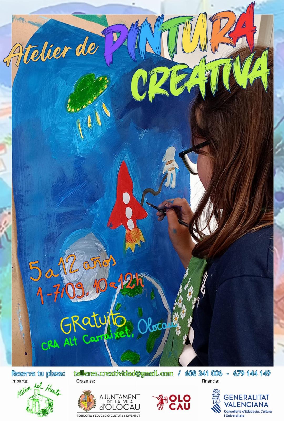 Atelier gratuito de pintura creativa para niñas y niños