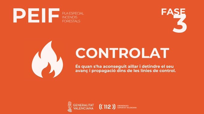 Informació sobre l'incendi forestal a Segorbe i Gàtova