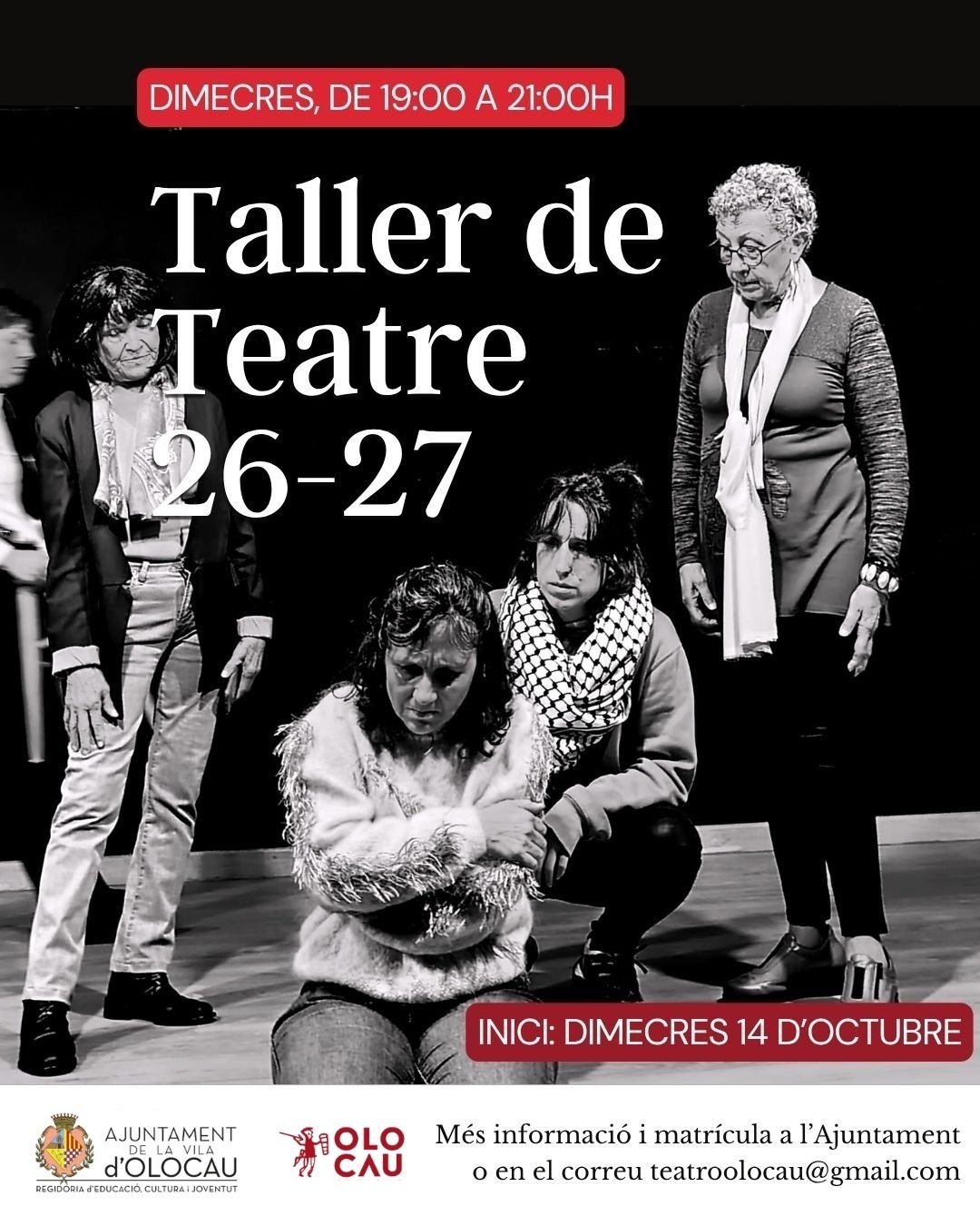 Obertes les inscripcions per al Taller de Teatre d'Olocau