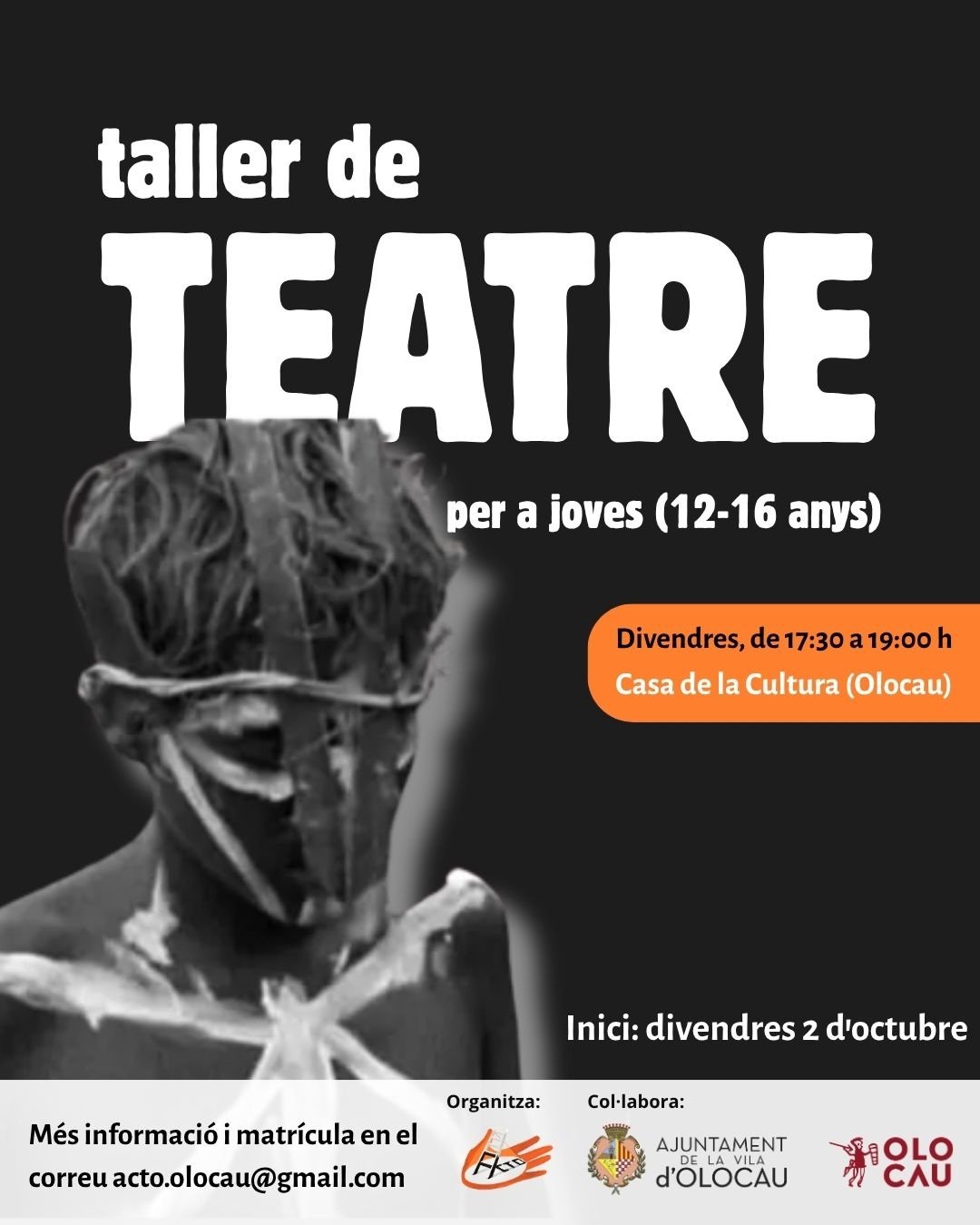 Arranca la segona edició del Taller de Teatre per a Joves d'Olocau
