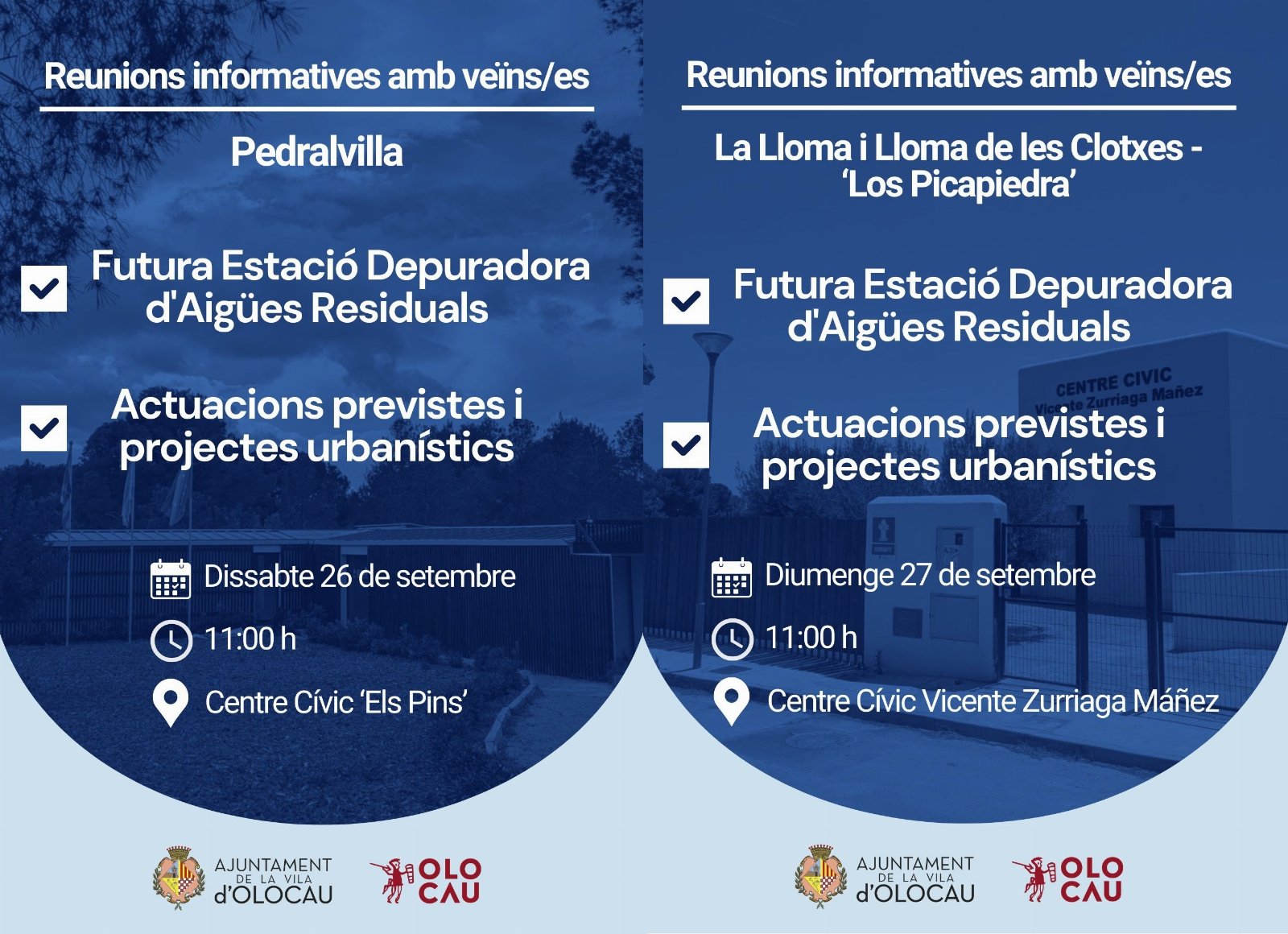 Reunions informatives amb veïns i veïnes de Pedralvilla, La Lloma i Lloma de les Clotxes - ‘Los Picapedra’
