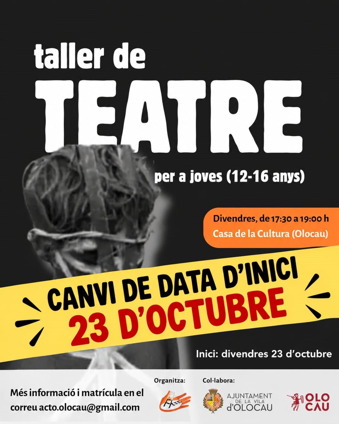 Informació del Taller de Teatre per a Joves