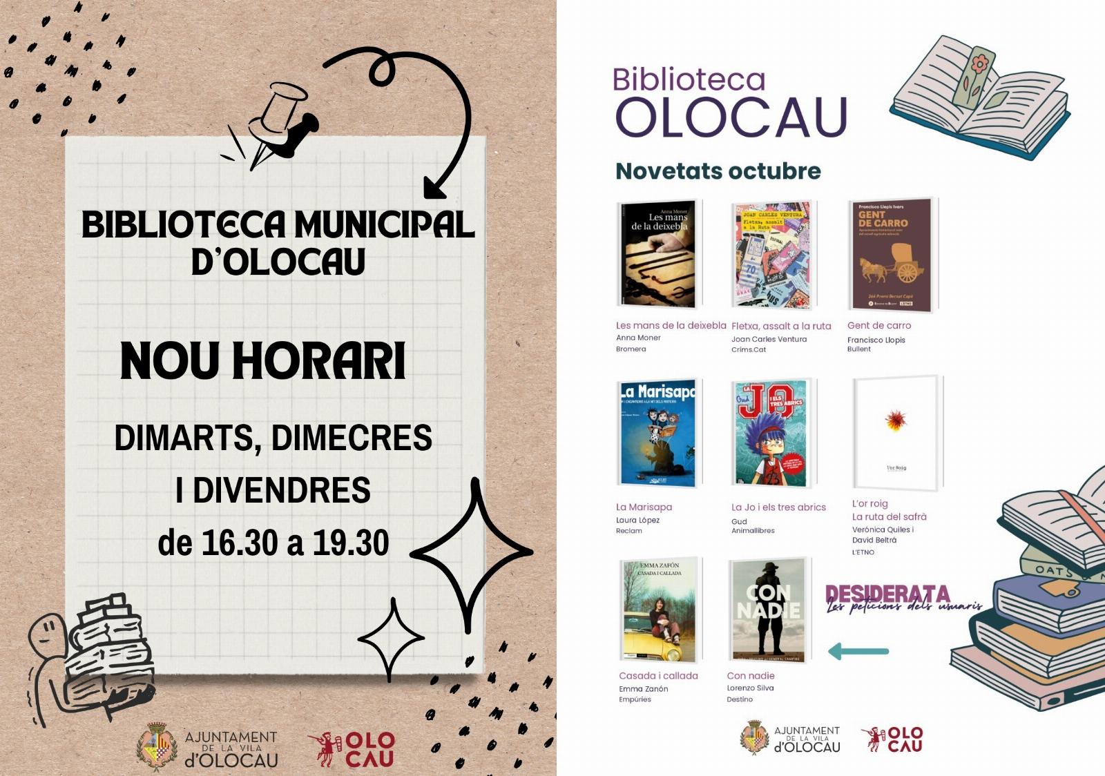 Informació de la Biblioteca Municipal