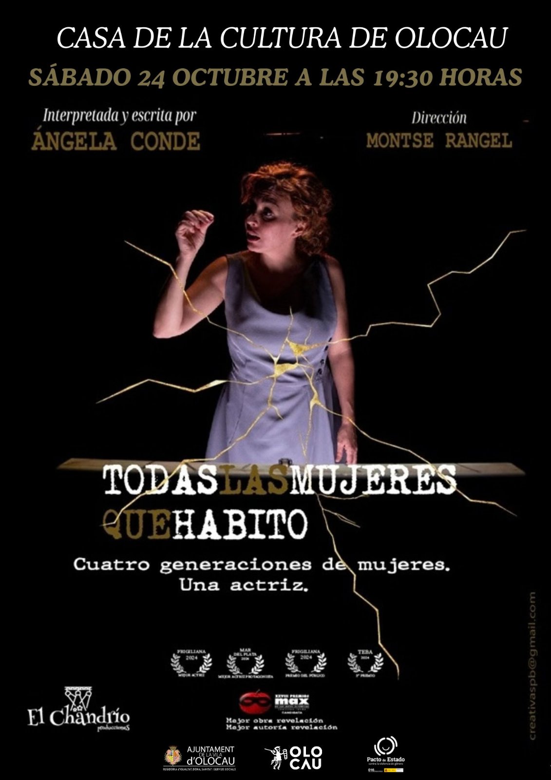 Representació de l'obra de teatre 'Todas las mujeres que habito'