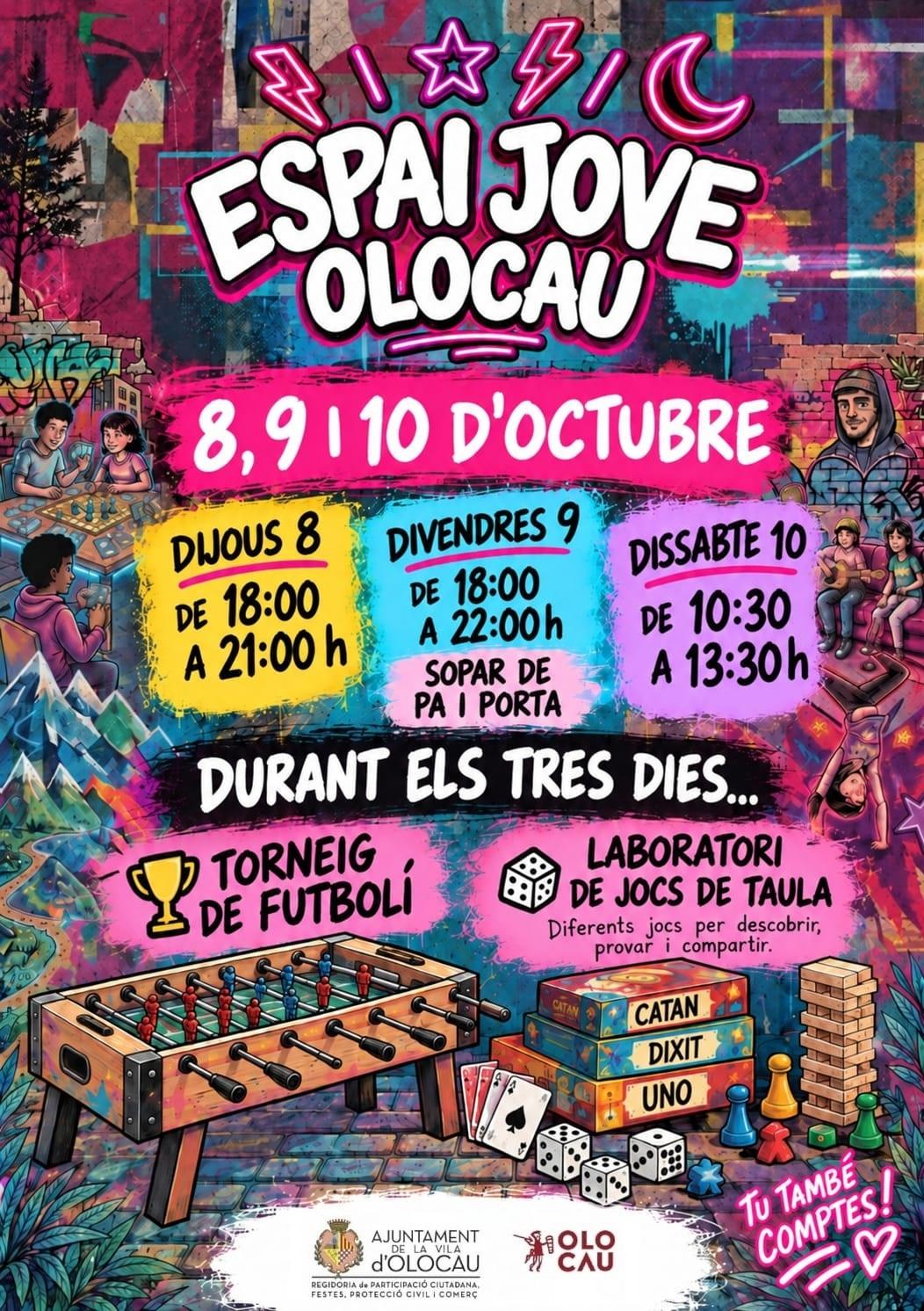 Informació de l’Espai Jove d’Olocau