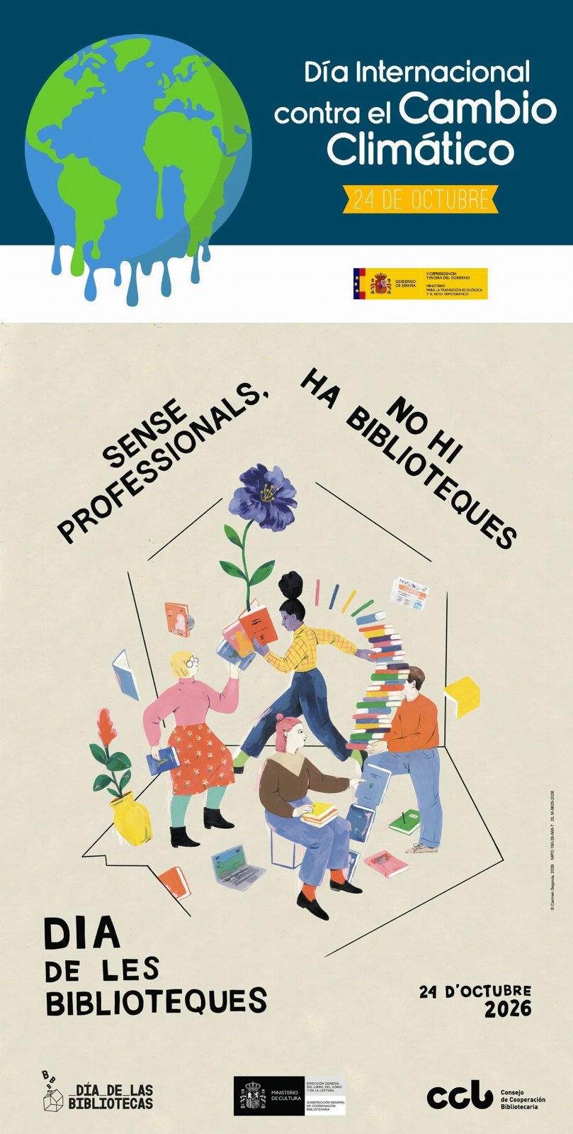 Dia Internacional contra el Canvi Climàtic i Dia de les Biblioteques